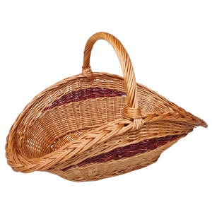 Fonott kandalló fáskosár, tűzifa fás kosár 70cm