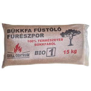 Száraz bükkfa füstölő fűrészpor, BIO 1 bükk füstölőpor 15kg