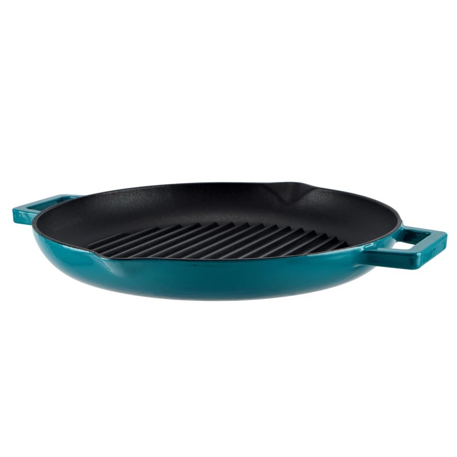 Zománcozott öntöttvas grill serpenyő 31 cm