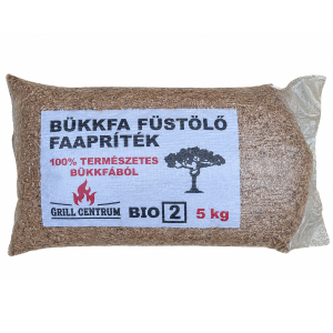 Száraz füstölő bükkfaforgács, BIO 2 bükk füstölő chipsz 5kg