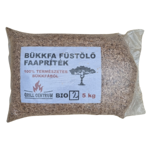 Száraz füstölő bükkfaforgács, BIO 2 bükk füstölő chipsz 5kg